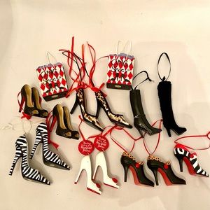 Shoe Tree Ornaments set of 15